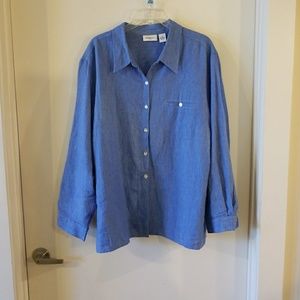 Parisian Works Women  100% Linen Shirt